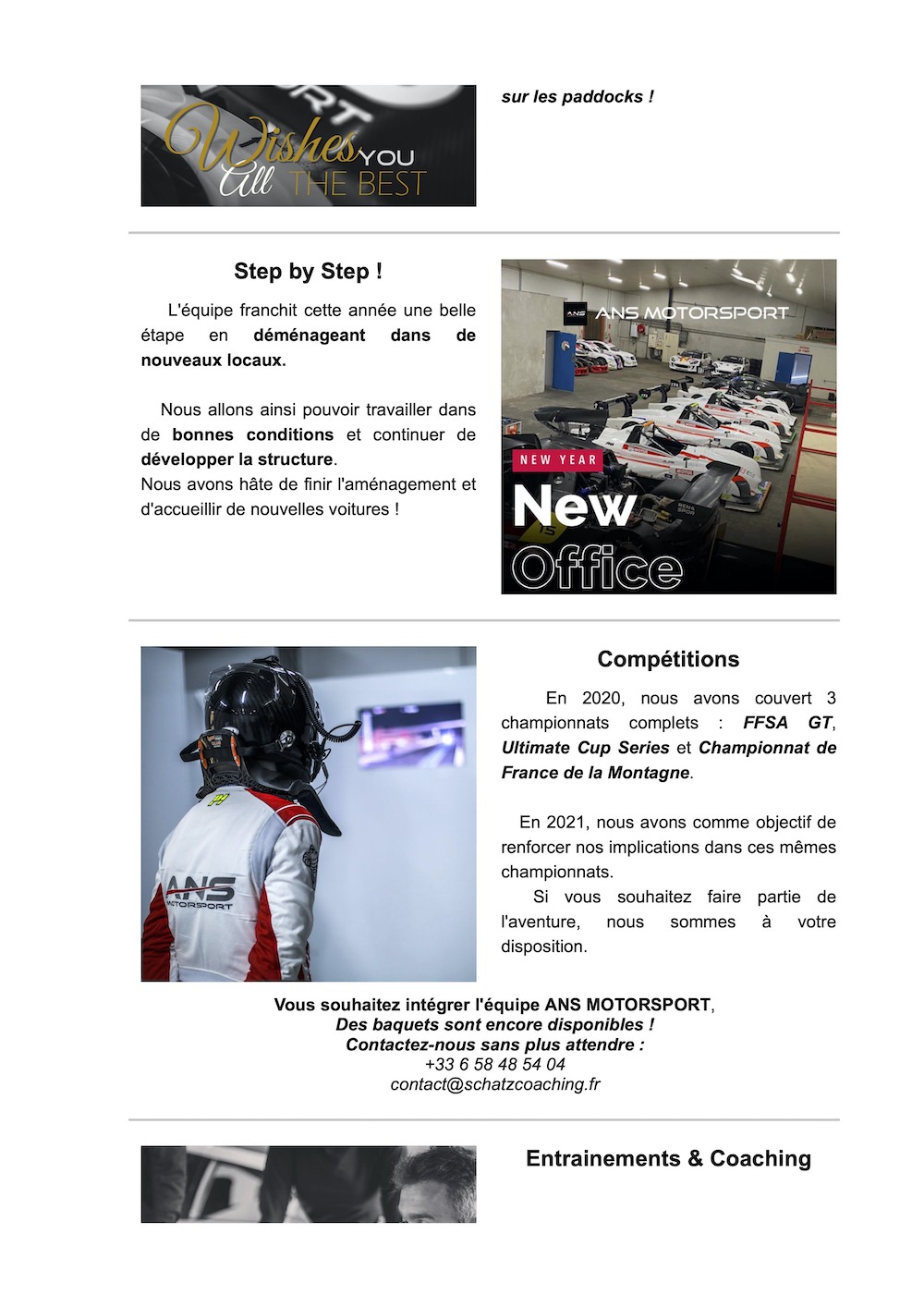 Nicolas SCHATZ ANS Motorsport Meilleurs Vœux 2021 1